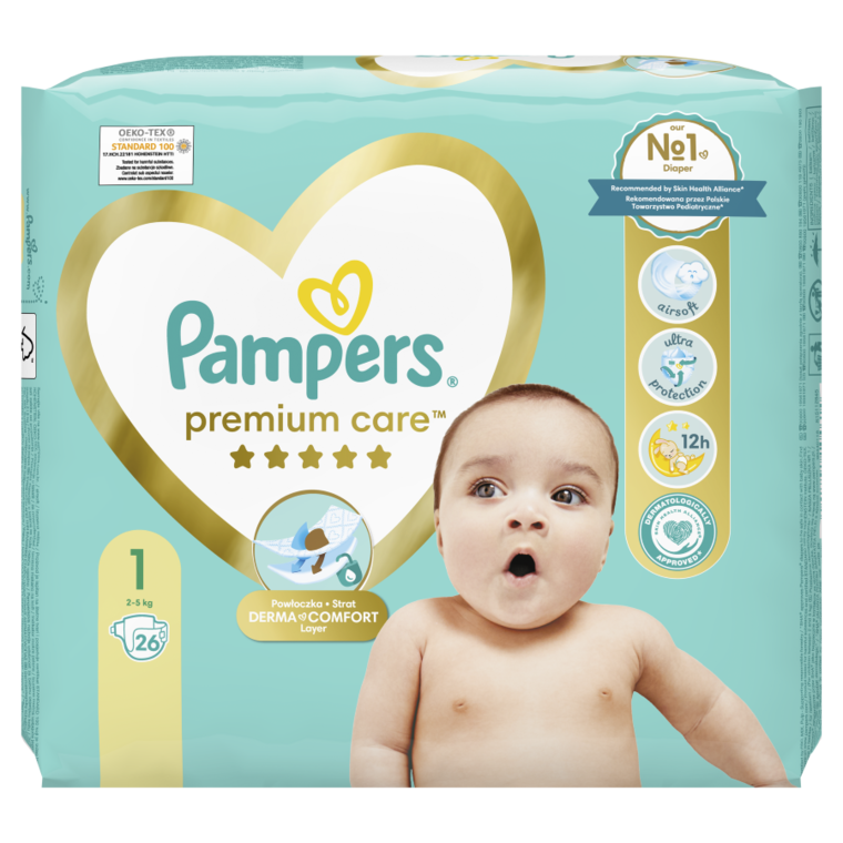 pampers premium care blekitne a zlote