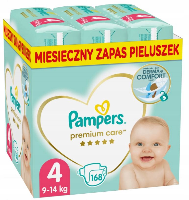 pampersy pampers zalozone na dziecko na lerzeniu