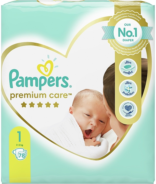 pampers premium care pieluchy 1 newborn 2 mini