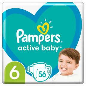 pampers active baby dry 6monthly pack