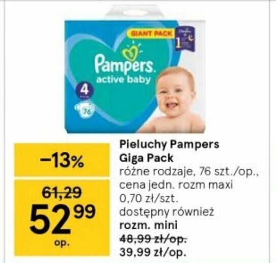 pampers premium care pieluchy jednorazowe rozmiar 3 midi 60 szt